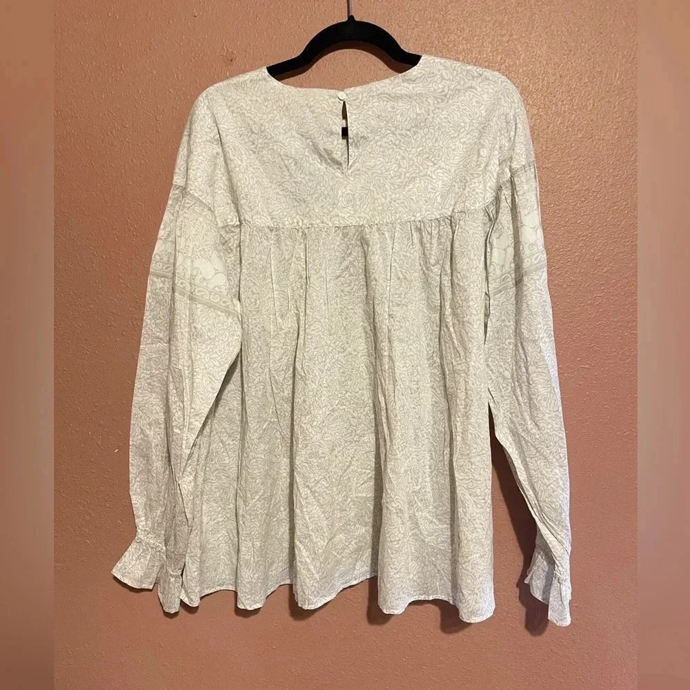 Anna‎ Sui X Uniqlo Cotton Boho Peasant Shirt XL